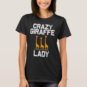 Giraffe Designs For Women Mom Safari Wildlife Anim T-Shirt