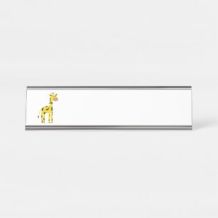 Giraffe Desk Name Plate