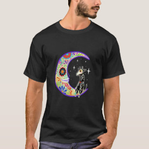 Giraffe Dia De Los Muertos Skeleton T-Shirt