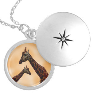 Giraffe Double Trouble, Locket Necklace