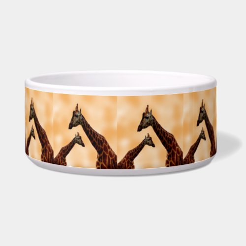 Giraffe Double Trouble  Pet Bowl