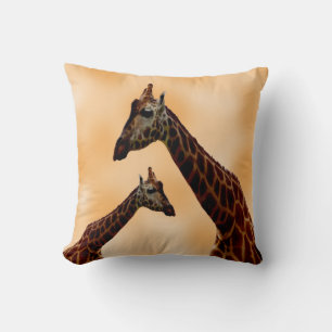Giraffe Double Trouble,  Throw Cushion