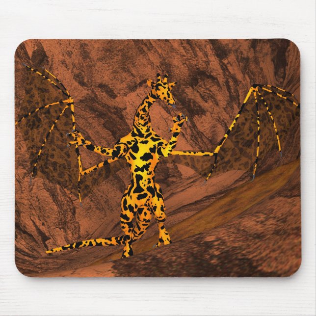 Giraffe Dragon Mouse Pad (Front)