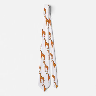Giraffe Drawing  Colourful Tie