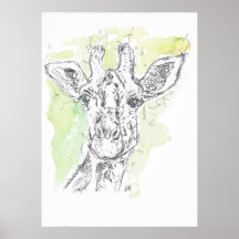 Giraffe drawing.