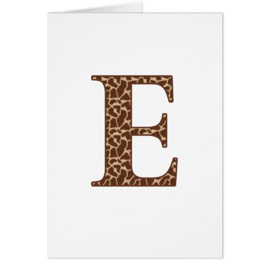 Giraffe E Cards (Front)