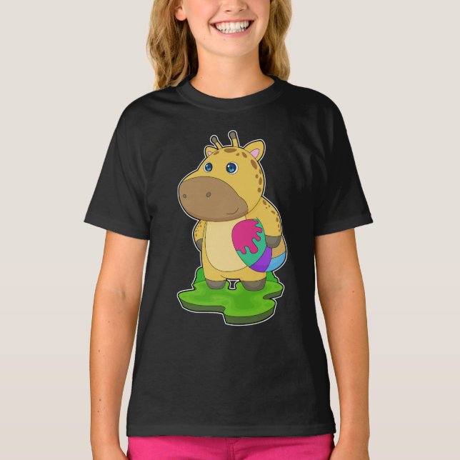 Giraffe Easter Easter egg T-Shirt (Front)