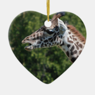 Giraffe Eating Ornament