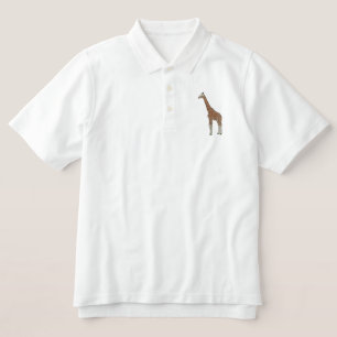Giraffe Embroidered Polo Shirt