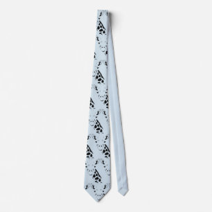 Giraffe Face Silhouette Neck Tie