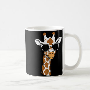 Giraffe Face Sungles Funny Giraffe For Kids  Coffee Mug
