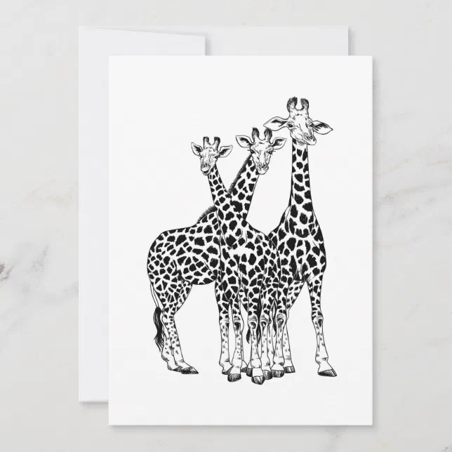 Giraffe family | Zazzle