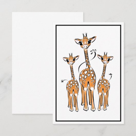 Giraffe Family  (Front/Back)