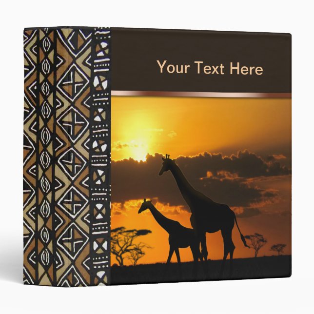 Giraffe Family 2 Binder (Front/Spine)