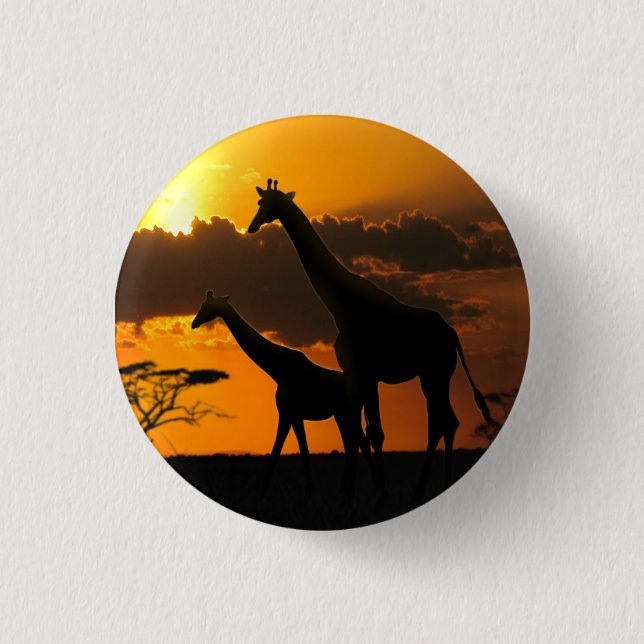 Giraffe Family 2 Button (Front)