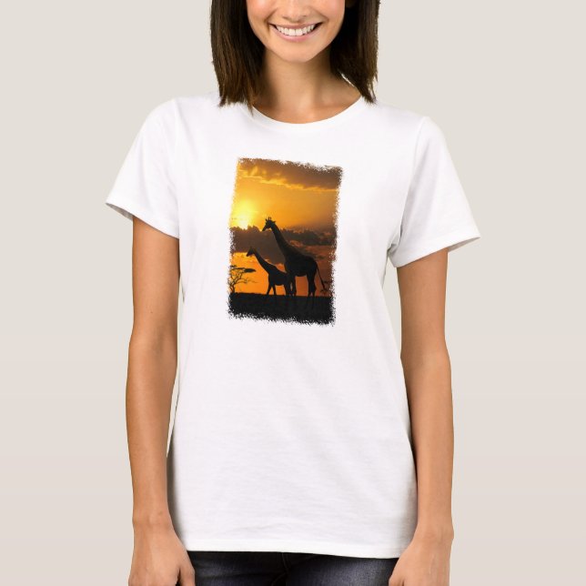 Giraffe Family 2 T-Shirt (Front)