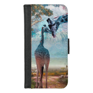 Giraffe Family AFRICAN HERITAGE iPhone 8/7 Wallet Case