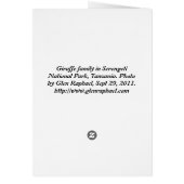 Giraffe family cards (Back)