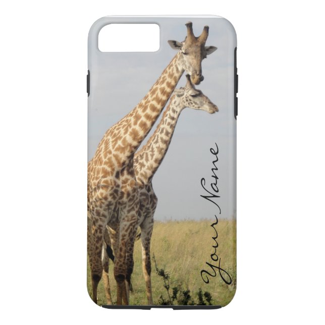 Giraffe Family iPhone 7 Plus Case Personalize! (Back)