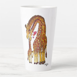 Giraffe Family Latte Mug
