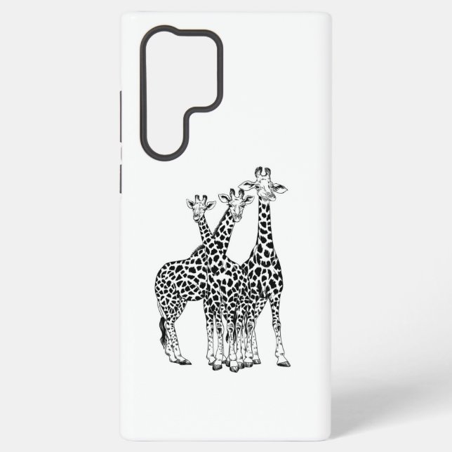 Giraffe family samsung galaxy case (Back)