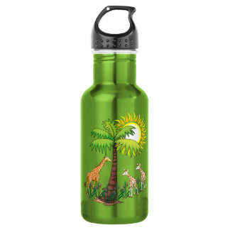 Giraffe Family Stainless Steel Water Bottle