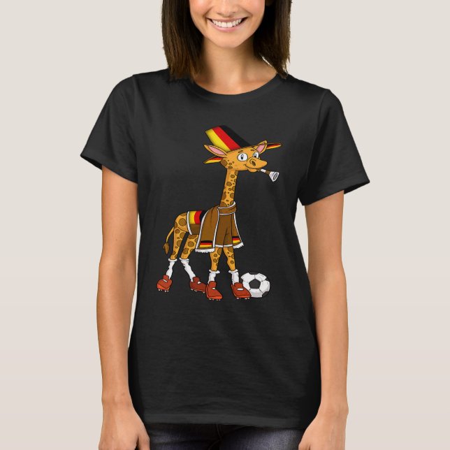 Giraffe Fan Germany T-Shirt (Front)