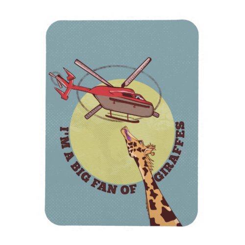 Giraffe fan magnet