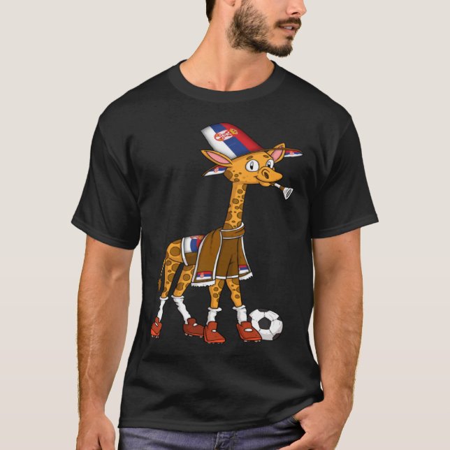 Giraffe Fan Serbia T-Shirt (Front)