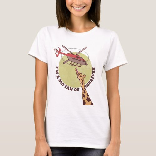 Giraffe fan T_Shirt