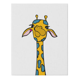 Giraffe Faux Canvas Print