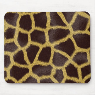 Giraffe Faux Fur Mouse Pad