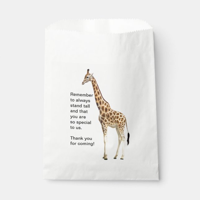 Giraffe Favor Bag (Front)