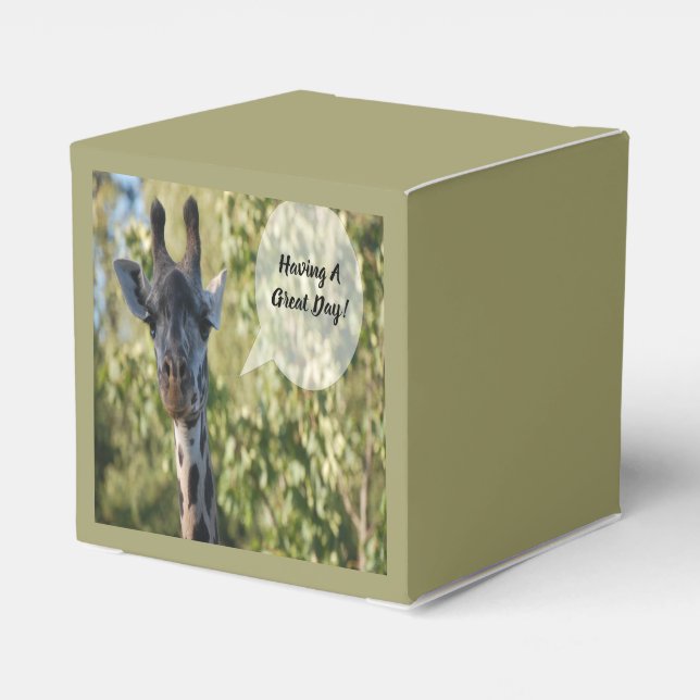 Giraffe  favor boxes (Back Side)