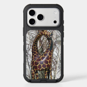 Giraffe feeding time lovely animal print iPhone 17 pro max case