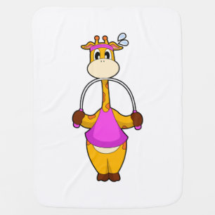 Giraffe Fitness Rope Baby Blanket