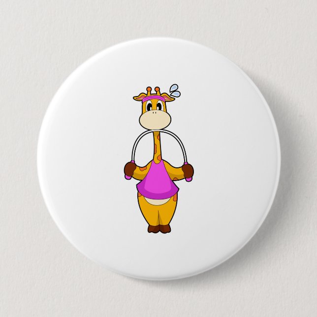 Giraffe Fitness Rope Button (Front)