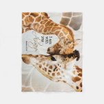 Giraffe Fleece Blanket at Zazzle