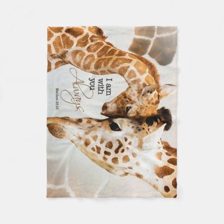 Giraffe Fleece Blanket