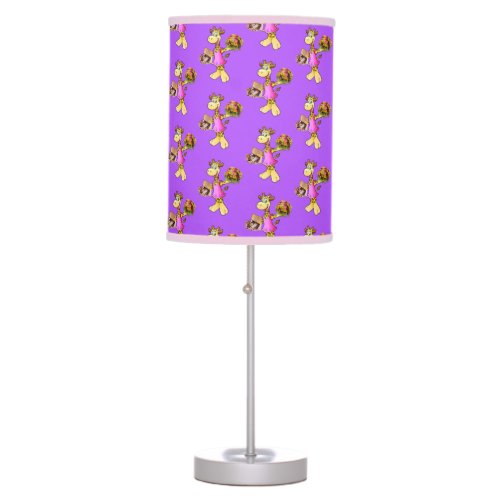 Giraffe Floral Purple Decorative Lamp Shade