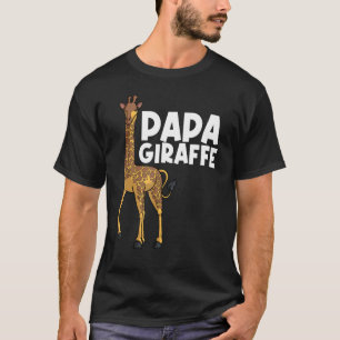 Giraffe For Dad Grandpa Men Giraffe Animal T-Shirt
