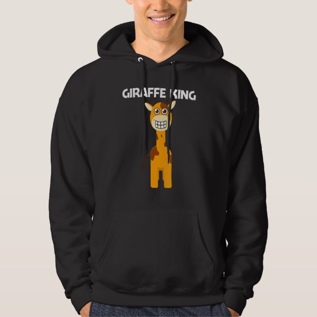 Giraffe For Men Dad Boys Safari Wildlife Animal Hoodie (Front)