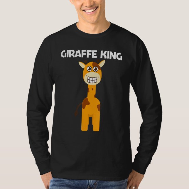 Giraffe For Men Dad Boys Safari Wildlife Animal T-Shirt (Front)