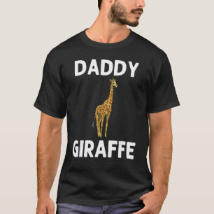 Giraffe For Men Dad Safari Zoo Giraffe T-Shirt