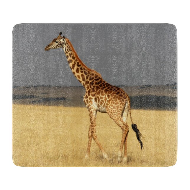 Giraffe full body Africa African Animals Cutting Board (Front)