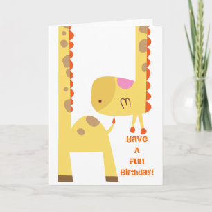 Giraffe Fun Card