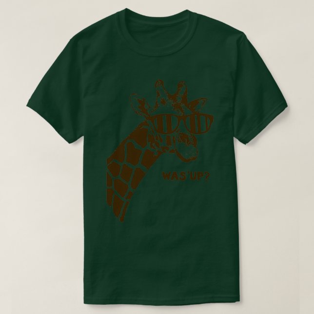 Giraffe Funny Graphic For Women Kids Youth Men Vin T-Shirt (Design Front)