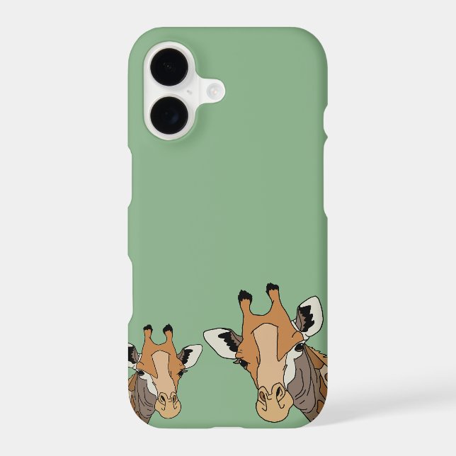 Giraffe Funny Green  iPhone Case (Back)