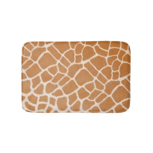 Giraffe Fur Exotic Animal Print Bath Mat