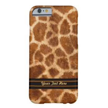 Giraffe Fur Pattern - Barely There - Personalize Barely There Iphone 6 Case by iPadGear at Zazzle
